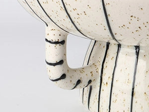 Striped Crackle Decorative Bowl - Set of 1