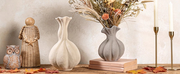 Pumpkin Short-Neck Vase - Set of 1