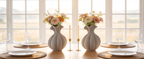 Pumpkin Short-Neck Vase - Set of 1