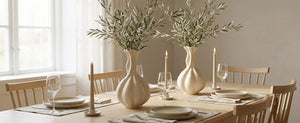 Pumpkin Long-Neck Vase - Set of 1
