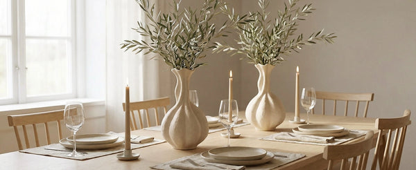 Pumpkin Long-Neck Vase - Set of 1