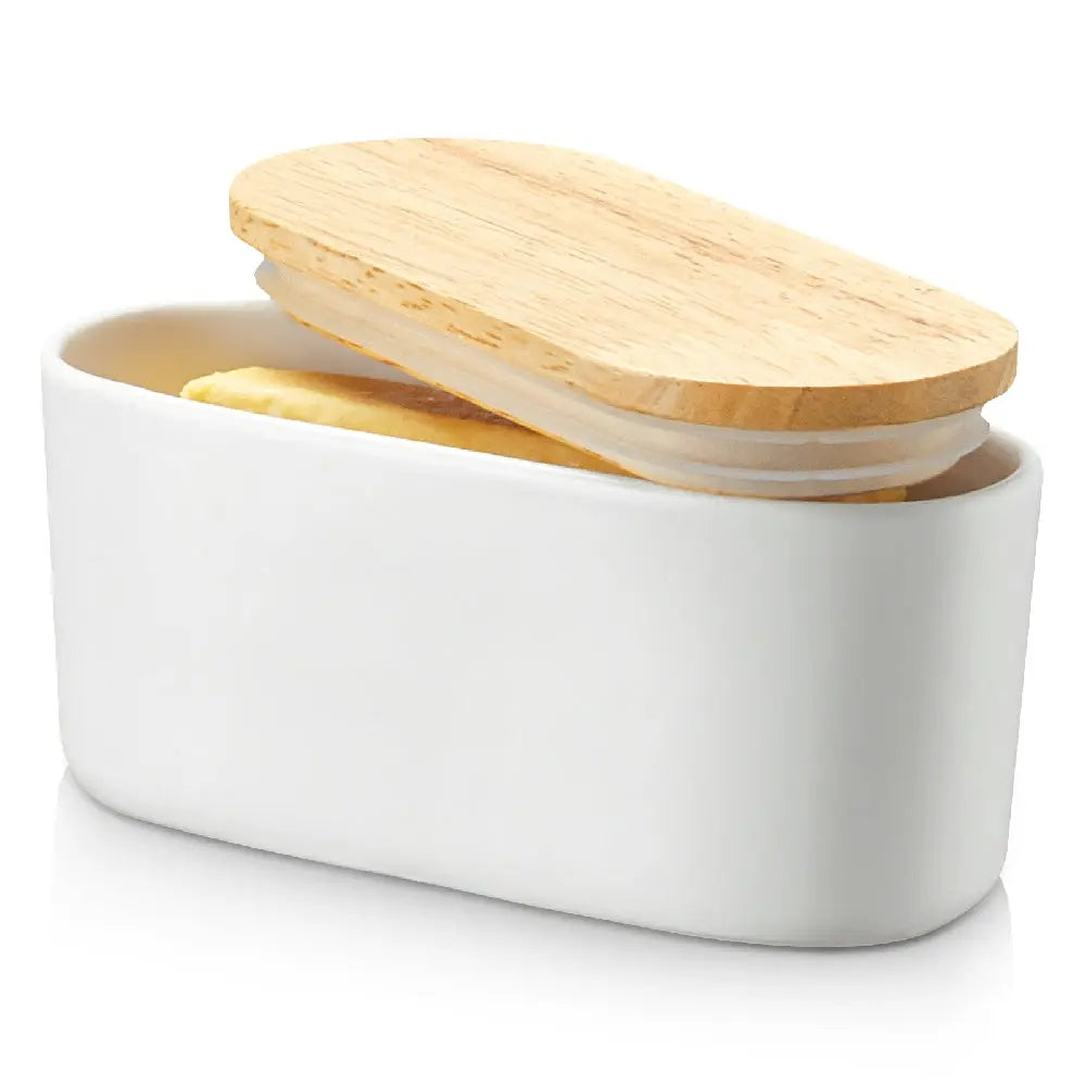 Butter Container with Wooden Lid