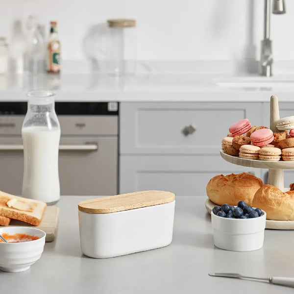 Butter Container with Wooden Lid