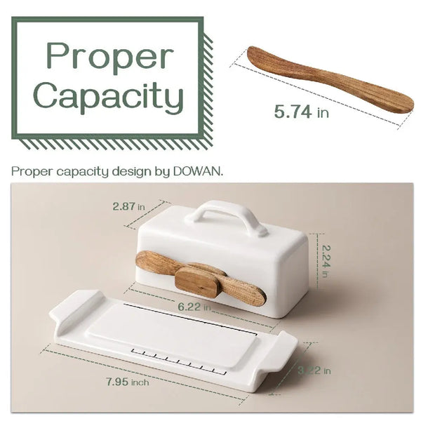 Butter Dish with Knife Holder