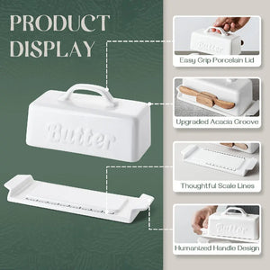 Butter Dish with Knife Holder