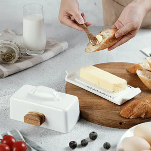 Butter Dish with Knife Holder
