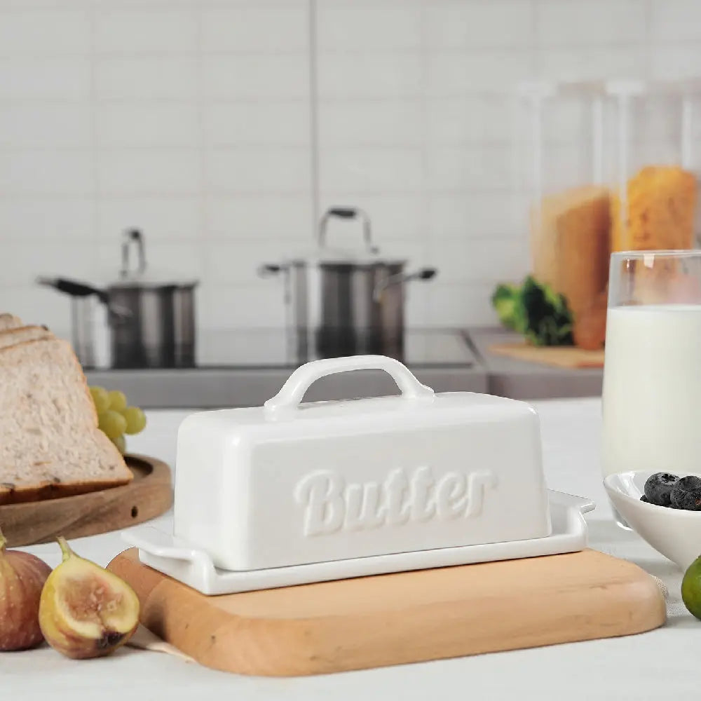 Butter Dish with Knife Holder