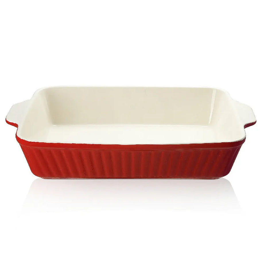DOWAN Baking Dish With Lid, Ceramic Casseroles dish with lids, Lasagna Pan  Deep, 53.4 OZ Rectangular Bakeware With Handle Oven Safe for Cooking
