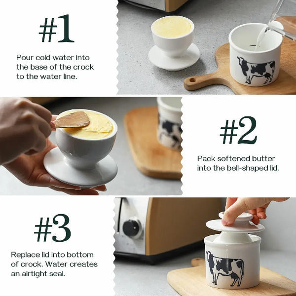 Ceramic Butter Crock