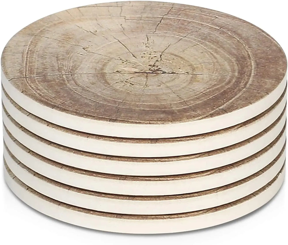 Ceramic Stone Coasters - Set of 6