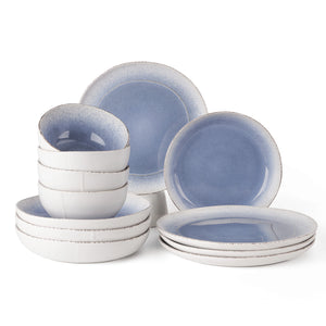 Caymere Coastal Blue Dinnerware Set