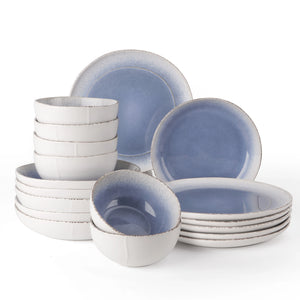 Caymere Coastal Blue Dinnerware Set