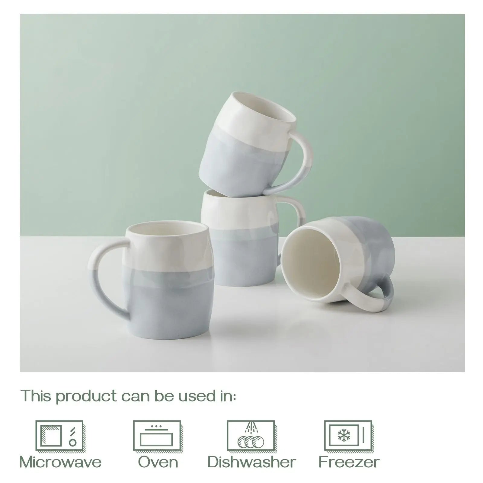  DOWAN Coffee Mug Set, 16 OZ Coffee Mug Set of 4