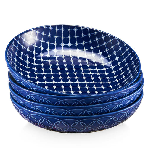 Blue Fusion Salad Plates - Set of 4