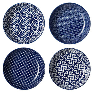 Blue Fusion Salad Plates - Set of 4