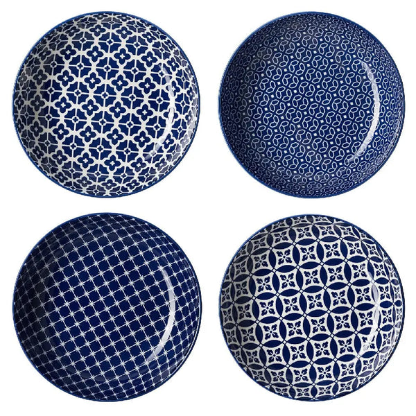 Blue Fusion Salad Plates - Set of 4