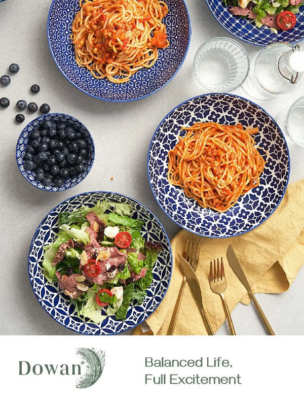 Blue Fusion Salad Plates - Set of 4