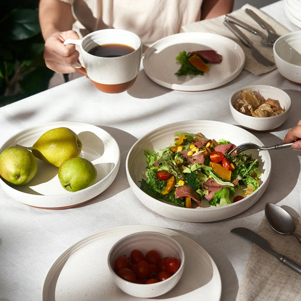 Ensemble de 6 assiettes à dîner blanches de 10,5 po