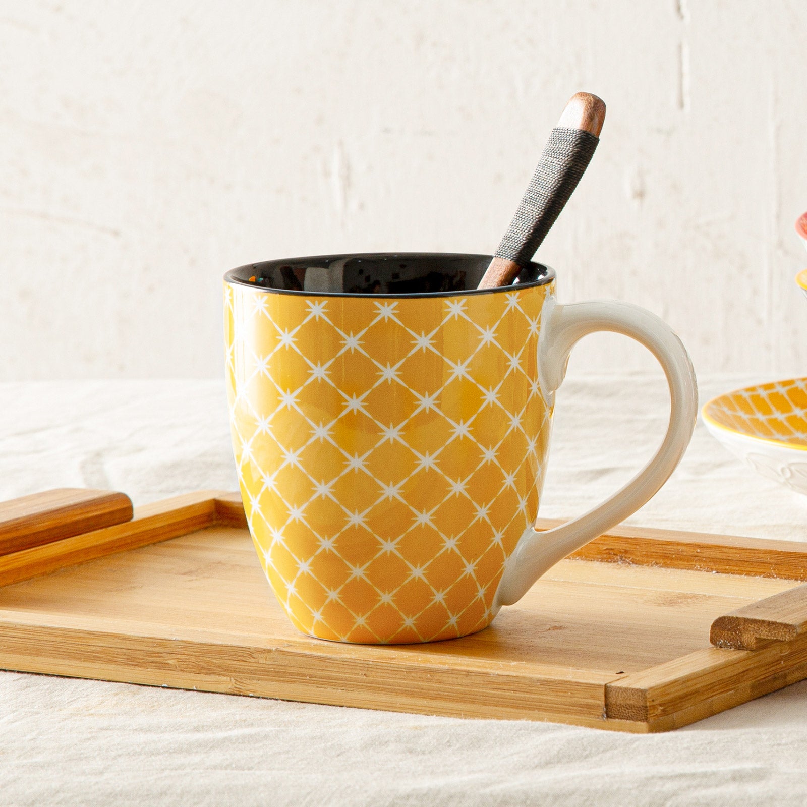 Vibrant Ceramic Coffee Mugs - Set of 6