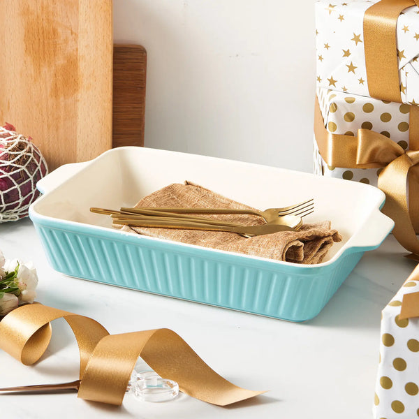 Wedding White Porcelain Baking Dish - Set of 1