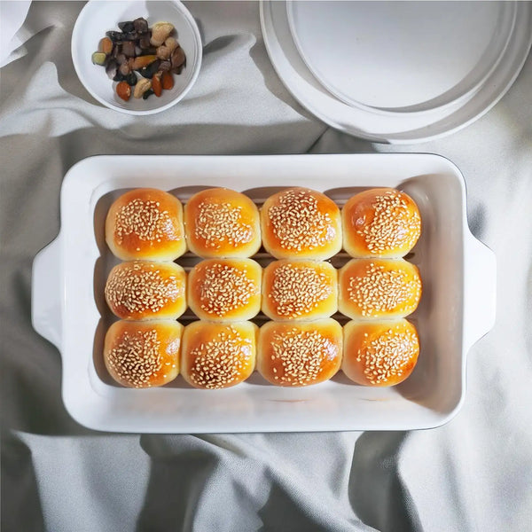 Wedding White Porcelain Baking Dish - Set of 1