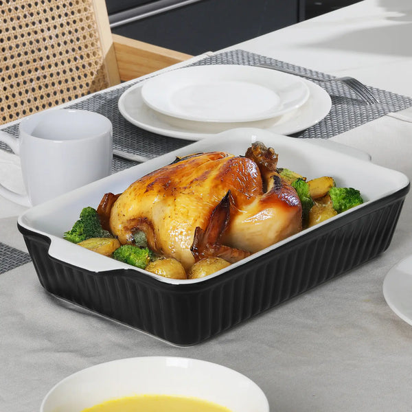 Wedding White Porcelain Baking Dish - Set of 1