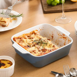 Wedding White Square Baking Dish - Set of 1