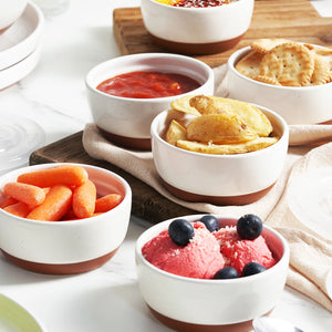 Pebblone Ramekins with Lids, Multi-Size - Set of 6