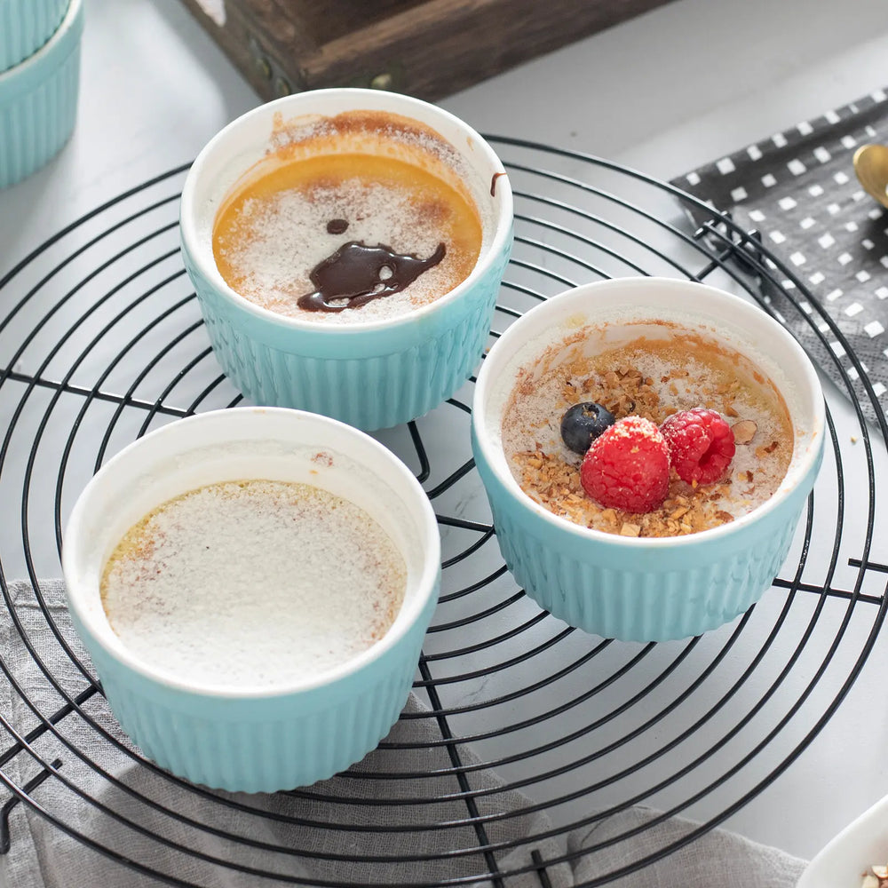 Wedding White Porcelain Ramekins, Multi-Size - Set of 6