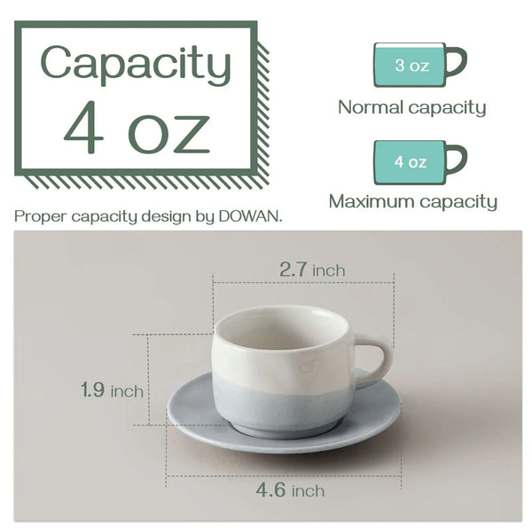 Espresso Cup and Saucer Set