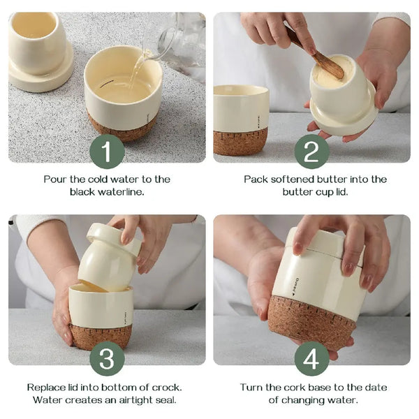 french butter crock