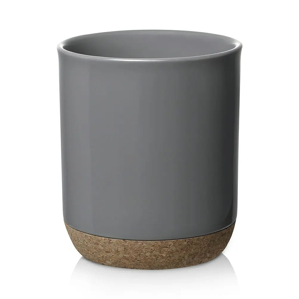 Ceramic Utensil Holder, Ceramic Kitchen Utensils, Light Gray