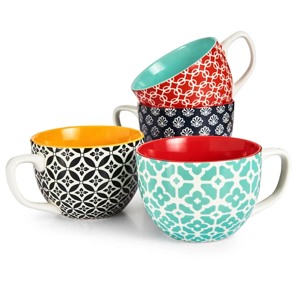 Large Coffee Mugs Set of 4
