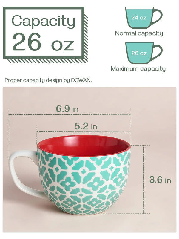 Large Coffee Mugs Set of 4