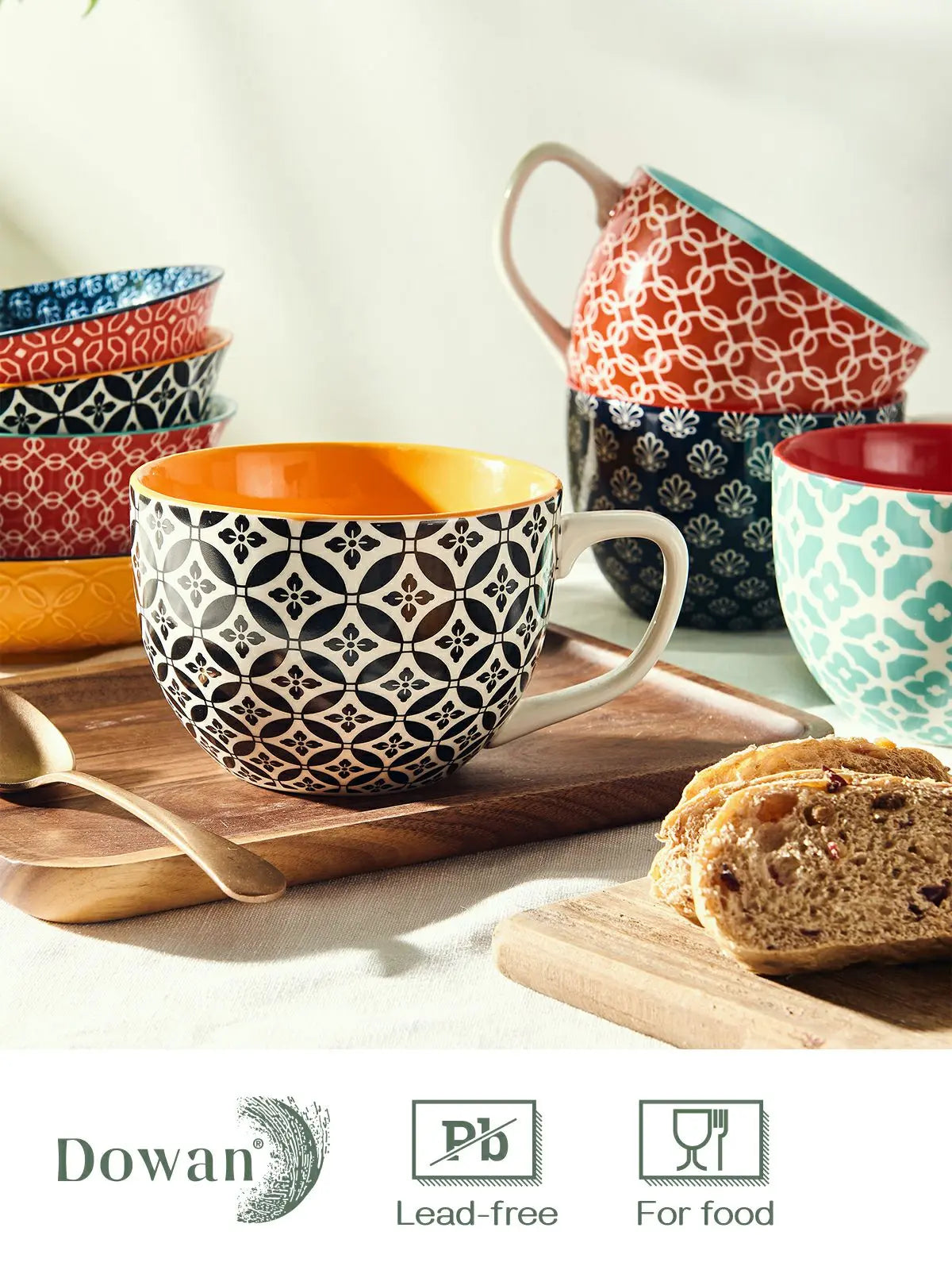 Large Coffee Mugs Set of 4