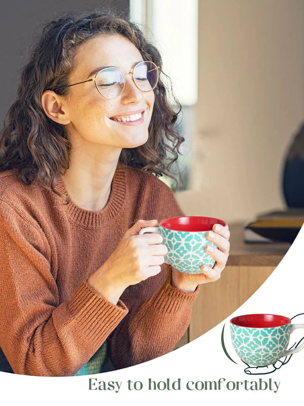 Large Coffee Mugs Set of 4