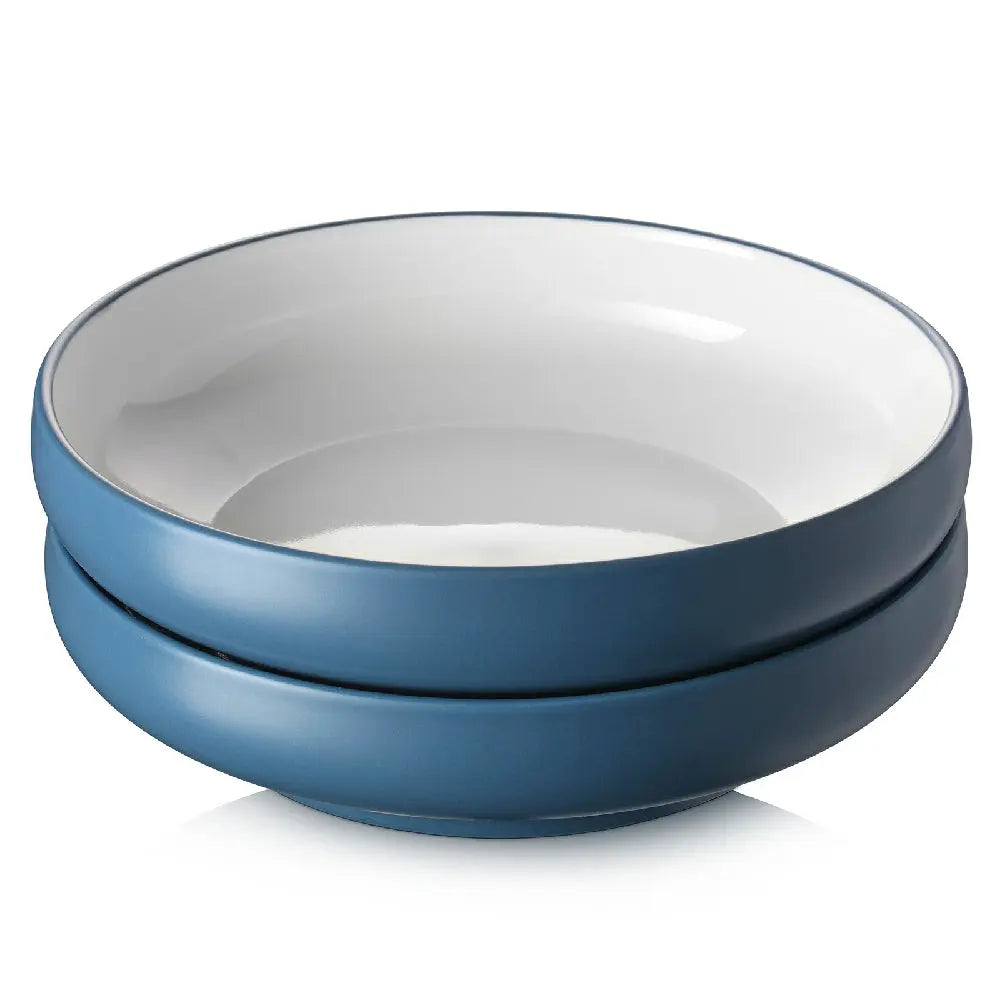 Large Pasta Bowls - Blue