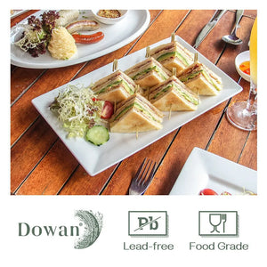 Rectangular Dinner Plates - Set of 3