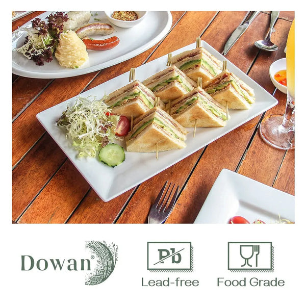 Rectangular Dinner Plates - Set of 3