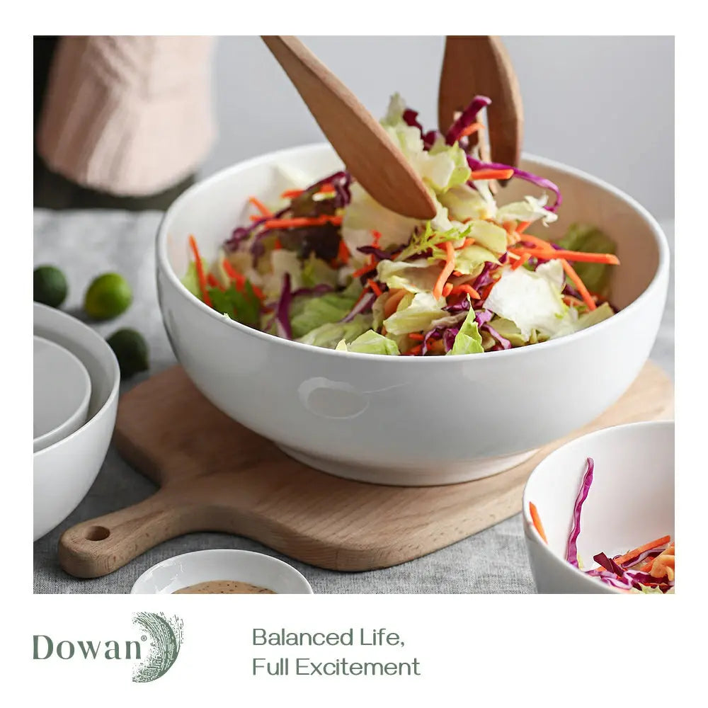 White Ceramic Mixing Bowls