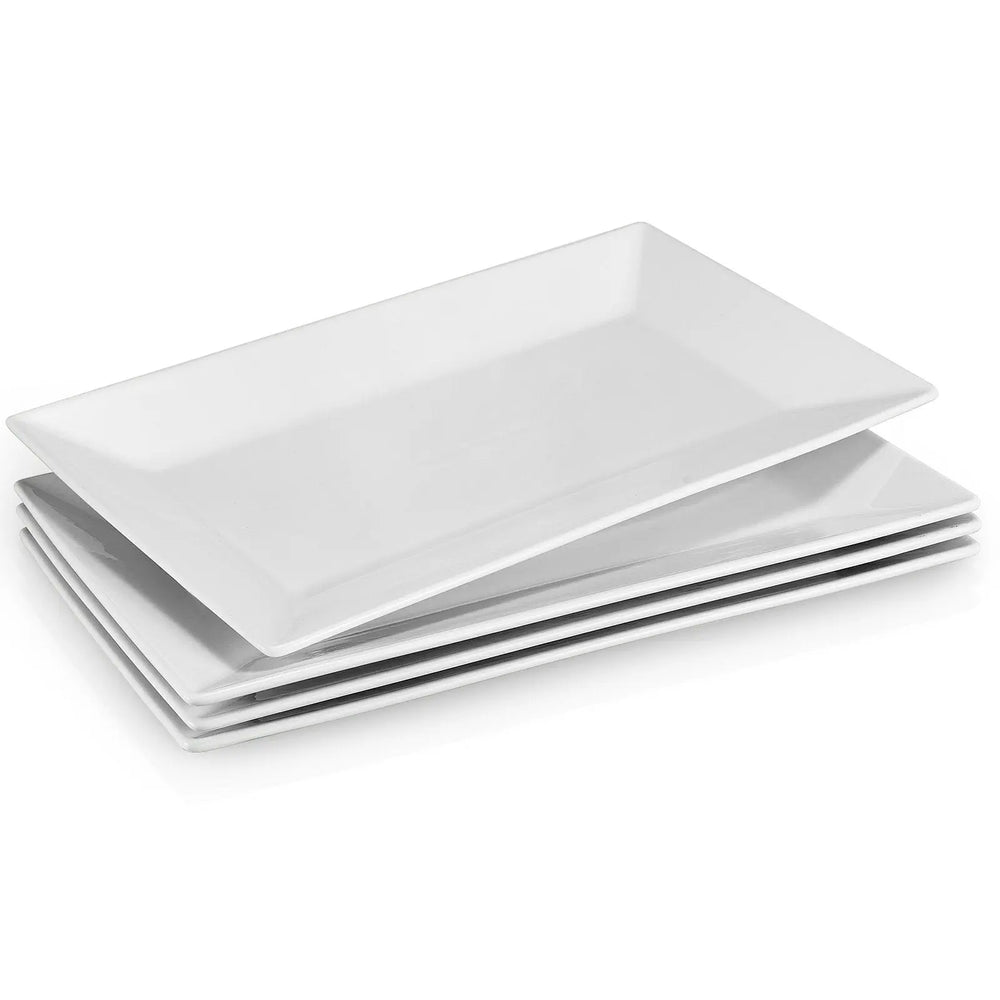 White Dinner Plates - Set of 4