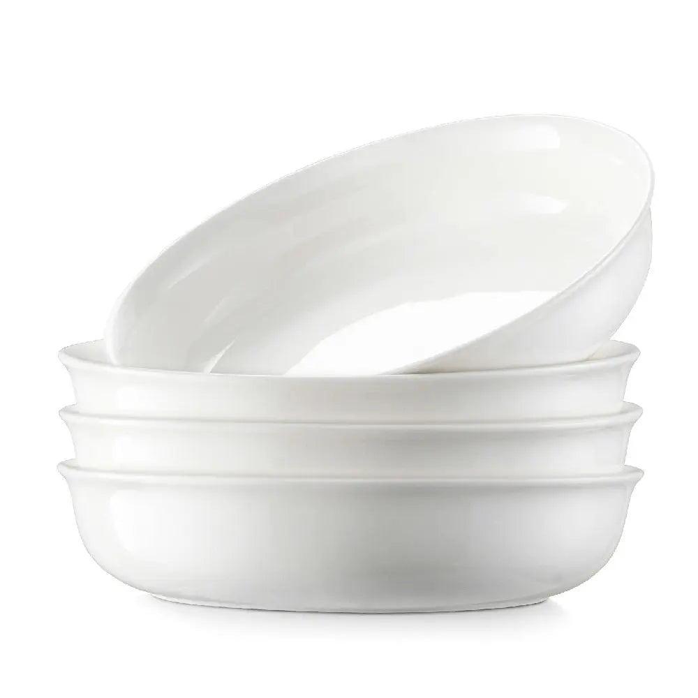 White Large Serving Bowls