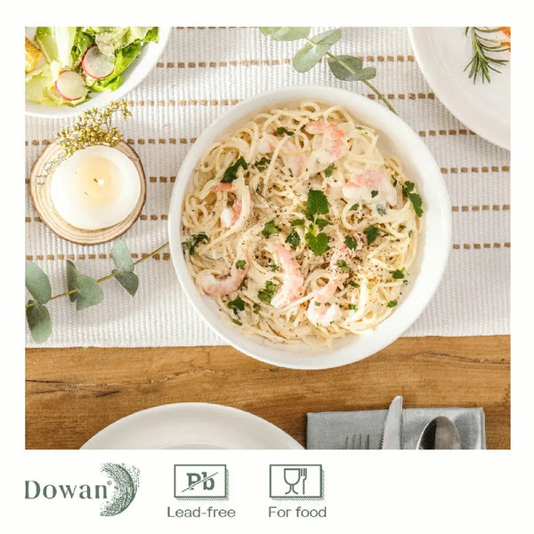 White Large Serving Bowls