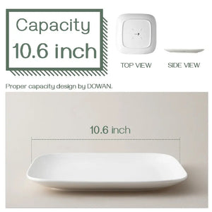 White-Square-Dinnerware-Set-on-a-dinner-table