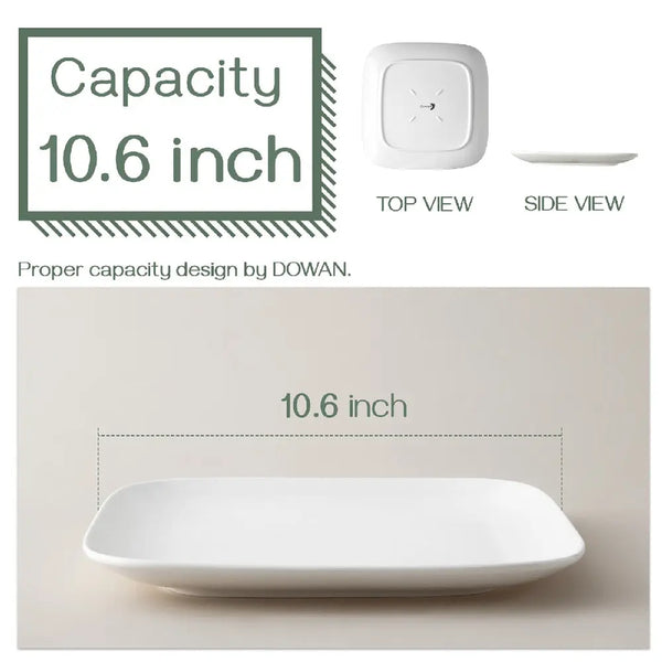 White-Square-Dinnerware-Set-on-a-dinner-table