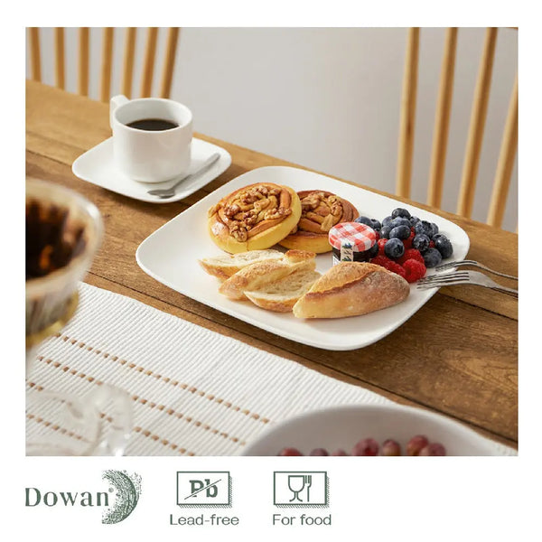 White-Square-Dinnerware-Set