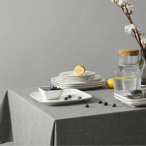 White-Square-Dinnerware-Set