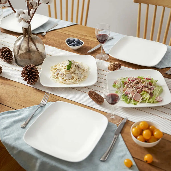 White-Square-Dinnerware-Set