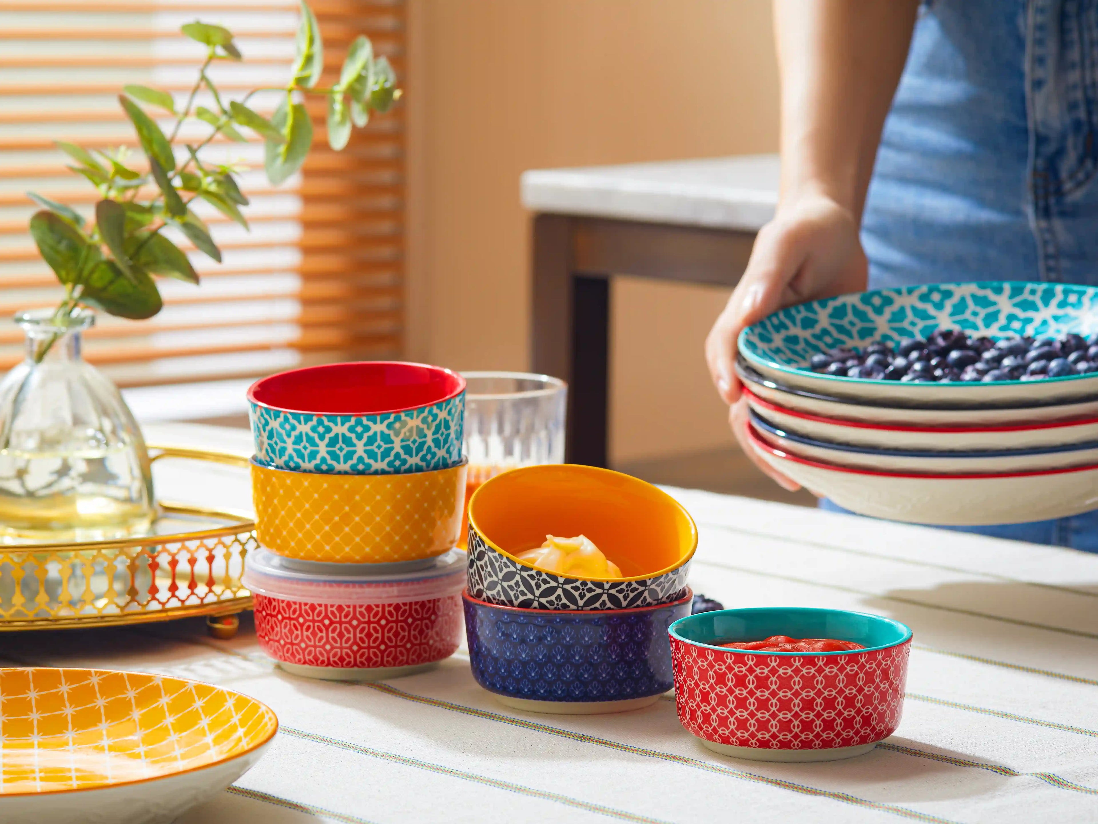 Mosaian Colorful Dinnerware Collection | Dowan®