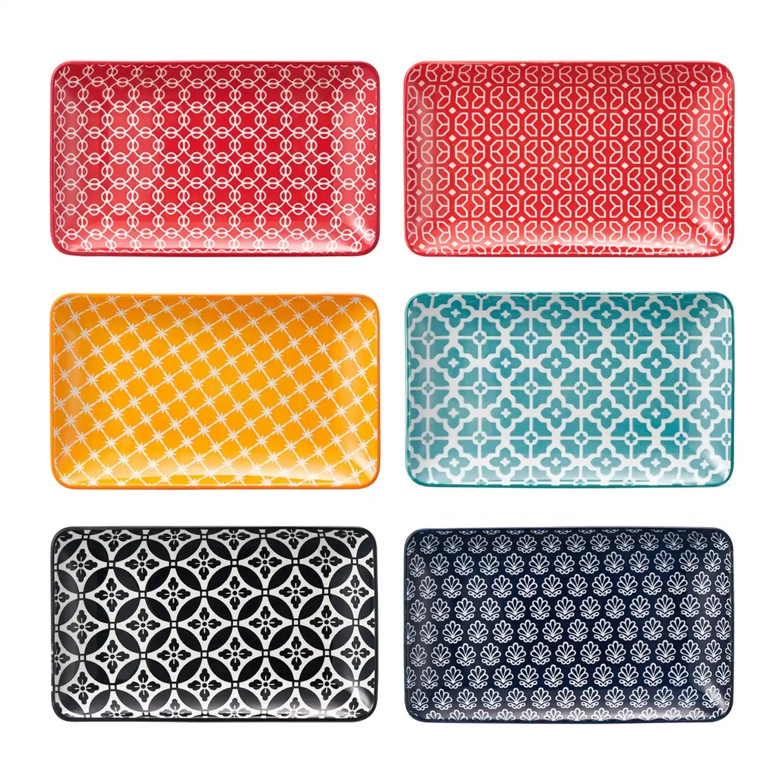 Mosaian Rectangular Serving Platters - Set of 6